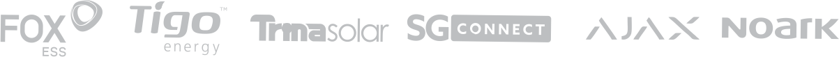 Fox ESS, Tigo Energy, Trina Solar, SG Connect, Ajax, Noark